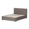 Baxton Studio Brandy Grey Upholstered King Size Platform Bed with Storage Drawer 131-7317 - alternate 8